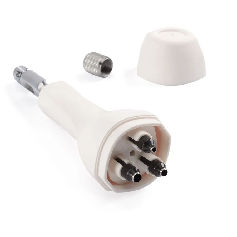 Poinçon avec 3 Extrémités Métal/Plastique Blanc 15.4 x 4.5 x 3.2 cm