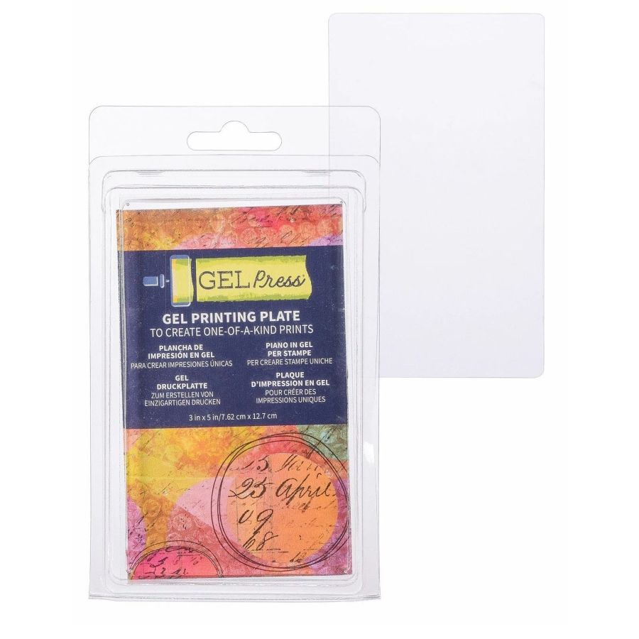 Gel Press • Plaque d'impression en Gel Rectangle 7, 62x12, 7cm