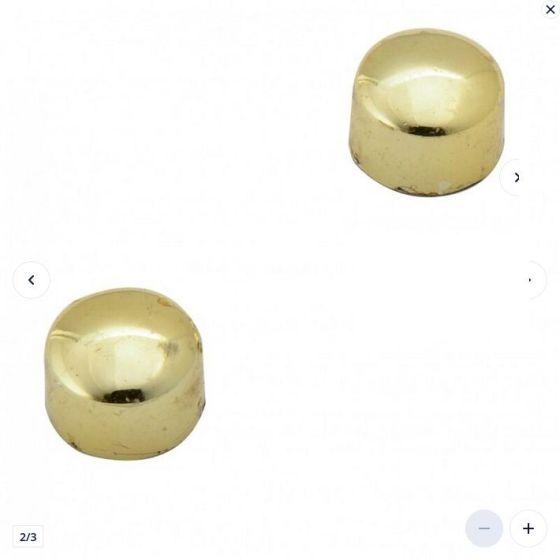 Pochette 10 punaises magnétiques dorées 10 mm