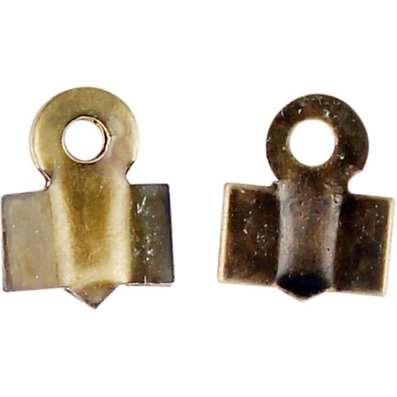 Pochette 50 embouts à plier en laiton taille 8 mm