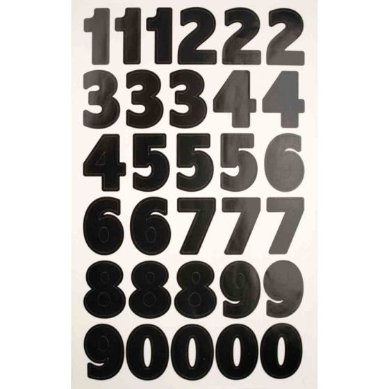 Sachet 2 Planches identiques de gommettes Chiffres H 2 cm et Lettres H 1.5 cm