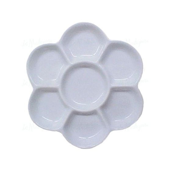 Palette porcelaine fleur ø 14 cm 7 trous