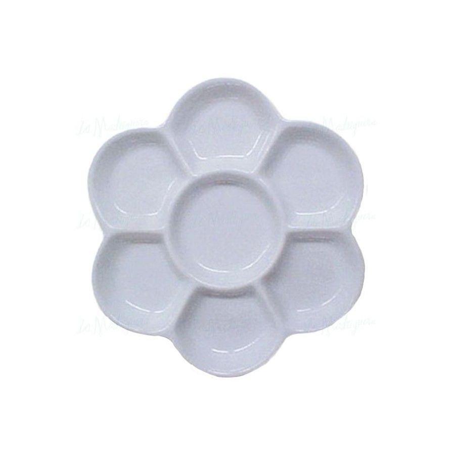 Palette porcelaine fleur ø 14 cm 7 trous