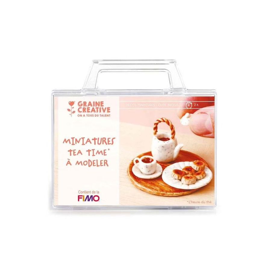 Kit Fimo miniatures à modeler - Tea time – Graine Créative