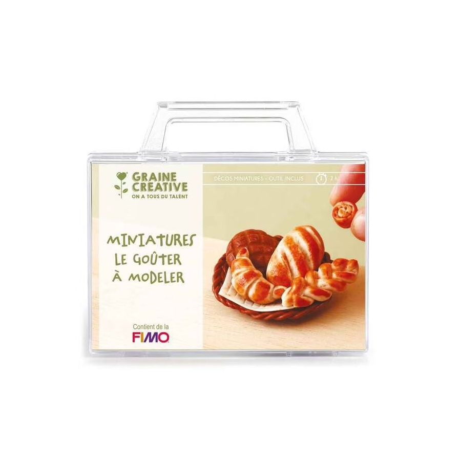 Kit Fimo miniatures à modeler - Le goûter – Graine Créative