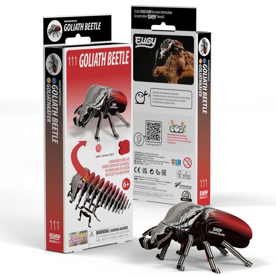 Eugy 3D Modele : Coléoptère Goliath animal de la forêt