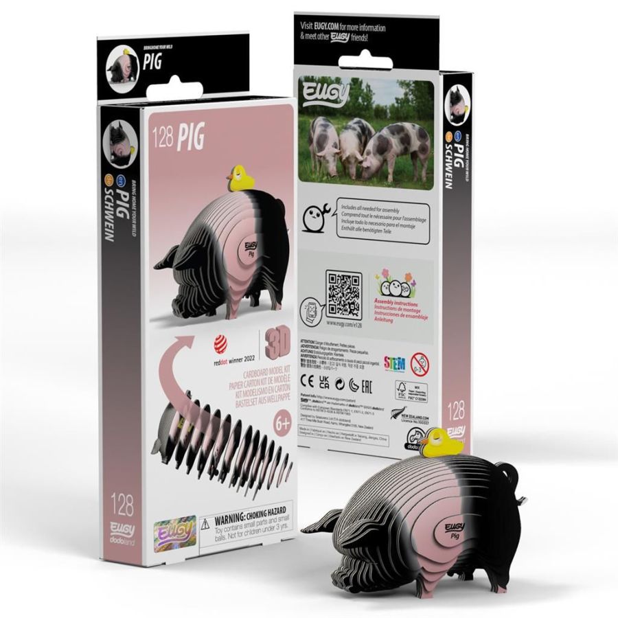 Eugy 3D Modele : Cochon animal de la ferme