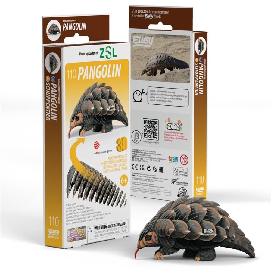Eugy 3D Modele : Pangolin animal sauvage