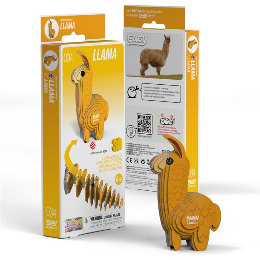 Eugy 3D Modele : Lama animal sauvage
