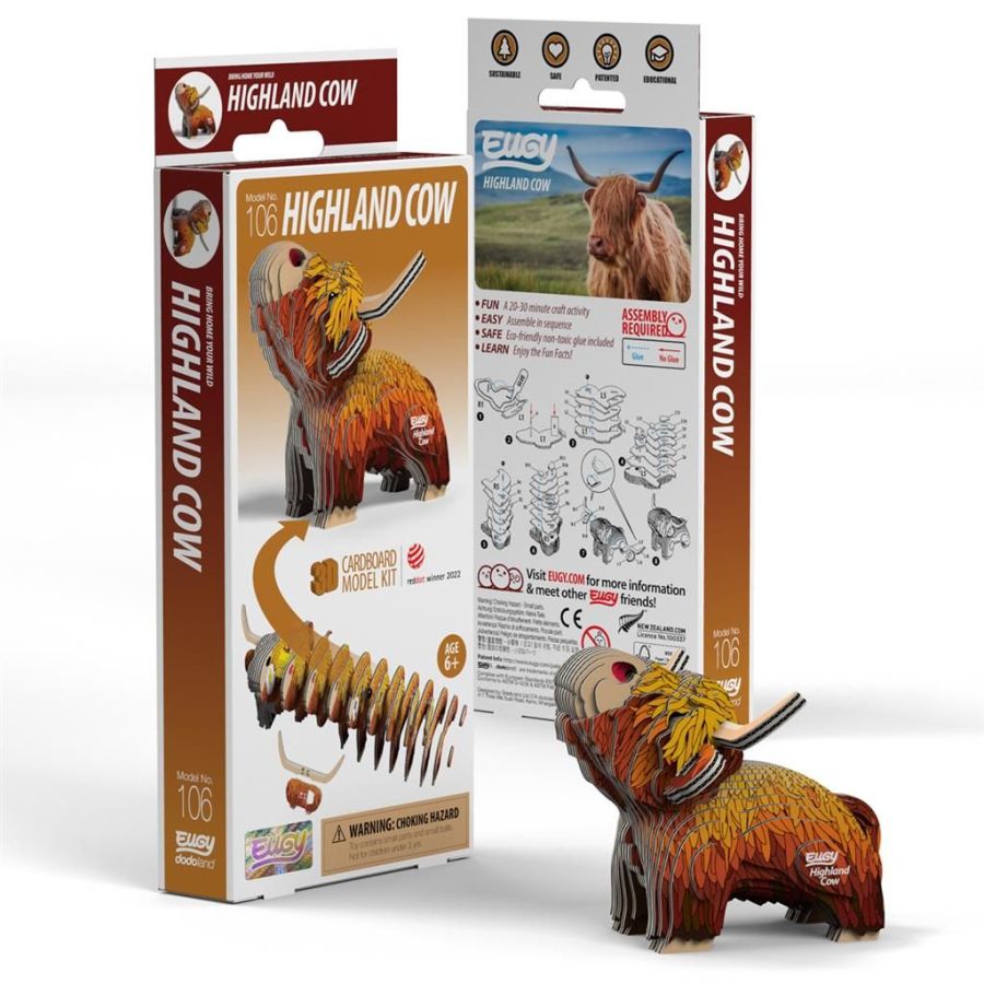 Eugy 3D Modele : Vache des Hautes Landes animal de la ferme