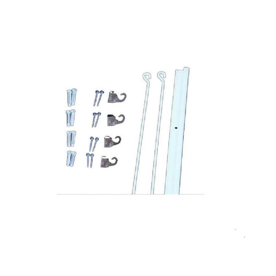 Kit cimaise laqué blanc en 2m CIVIC