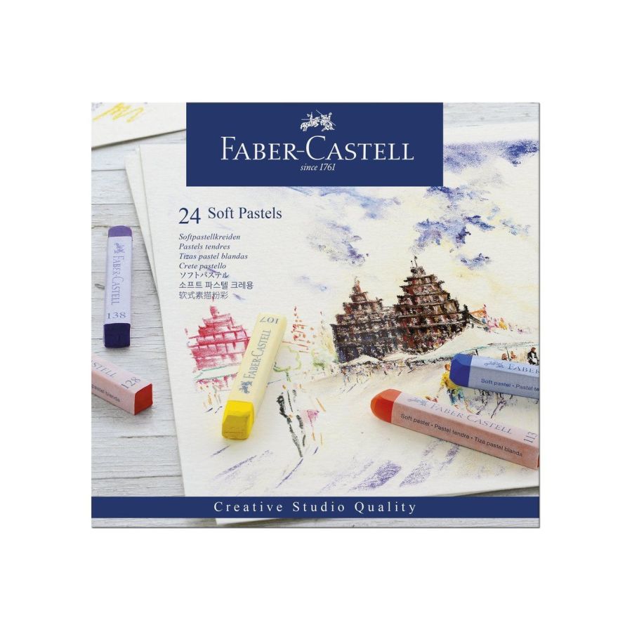 Boîte 24 pastels tendres Creative Studio