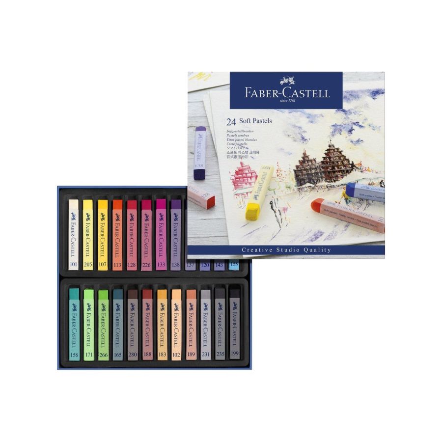 Boîte 24 pastels tendres Creative Studio