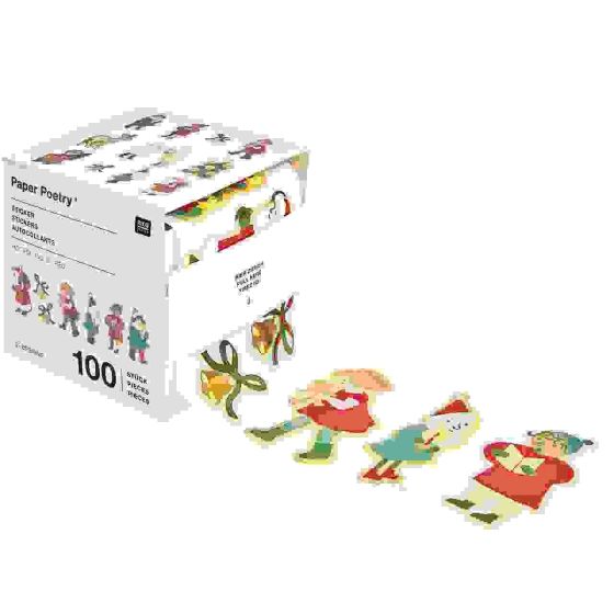 Stickers “Enfants de Noël” – 100 autocollants (rouleau)