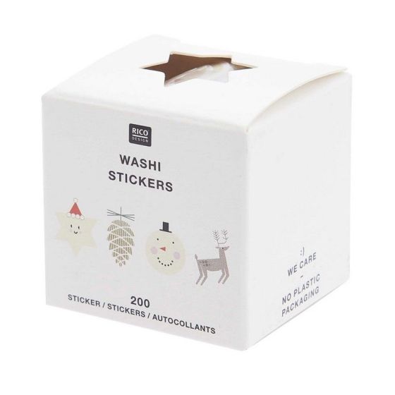 Stickers “I love Christmas” – 35 x 40 mm – Rouleau 200 pièces