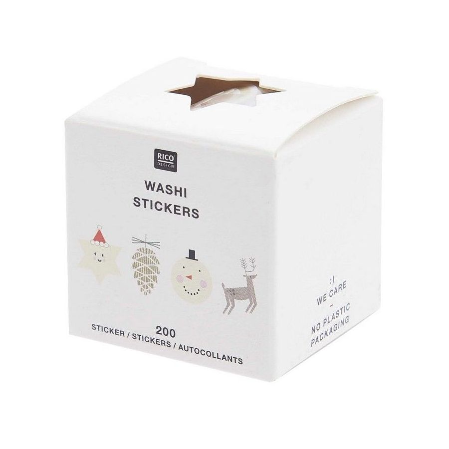 Stickers “I love Christmas” – 35 x 40 mm – Rouleau 200 pièces