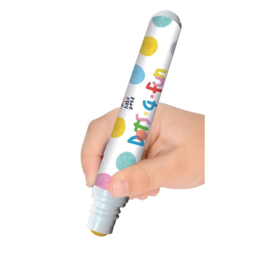 Marqueurs à Points Brillants HAKU YOKA - Set 8 Couleurs Nacrées Lavables pour Créations Scintillantes
