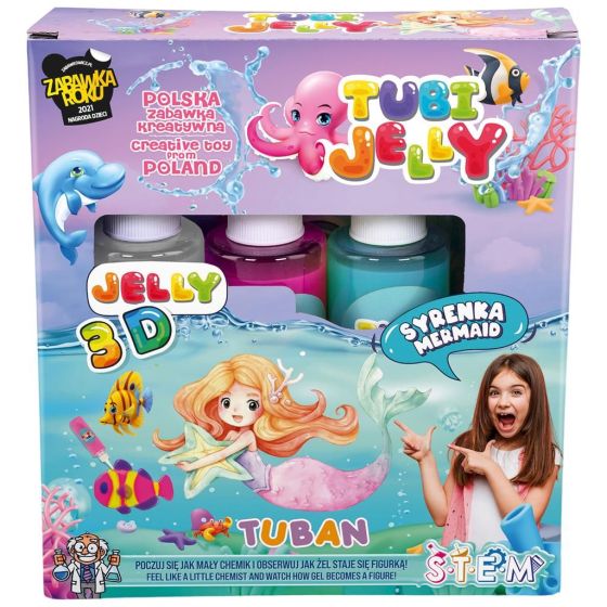 Tuban jouets - Tubi Jelly set avec 3 couleurs - Sirène créatif