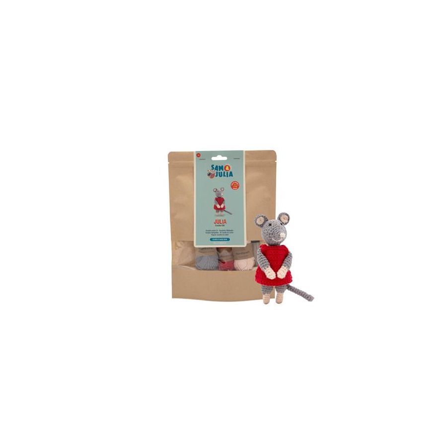 Julia Mouse Crochet Kit - DIY Sam & Julia