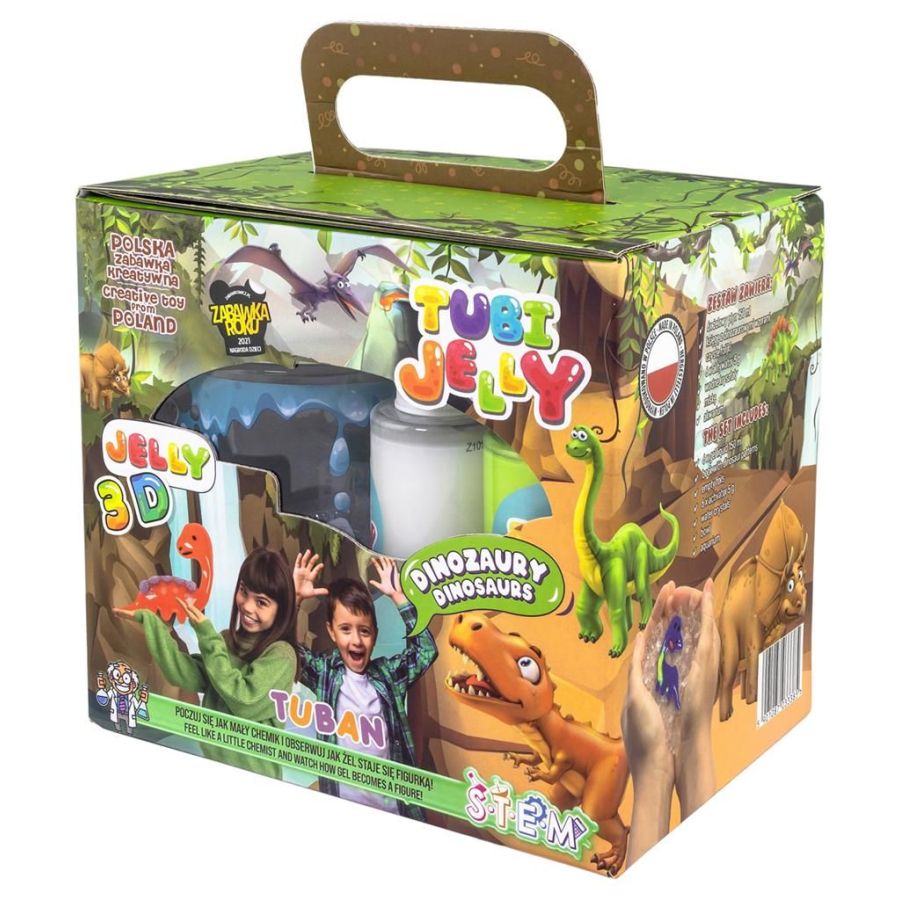 Tuban Tubi Jelly Set Dinosaures | Créez des figurines en gel 3D | Art & Loisirs