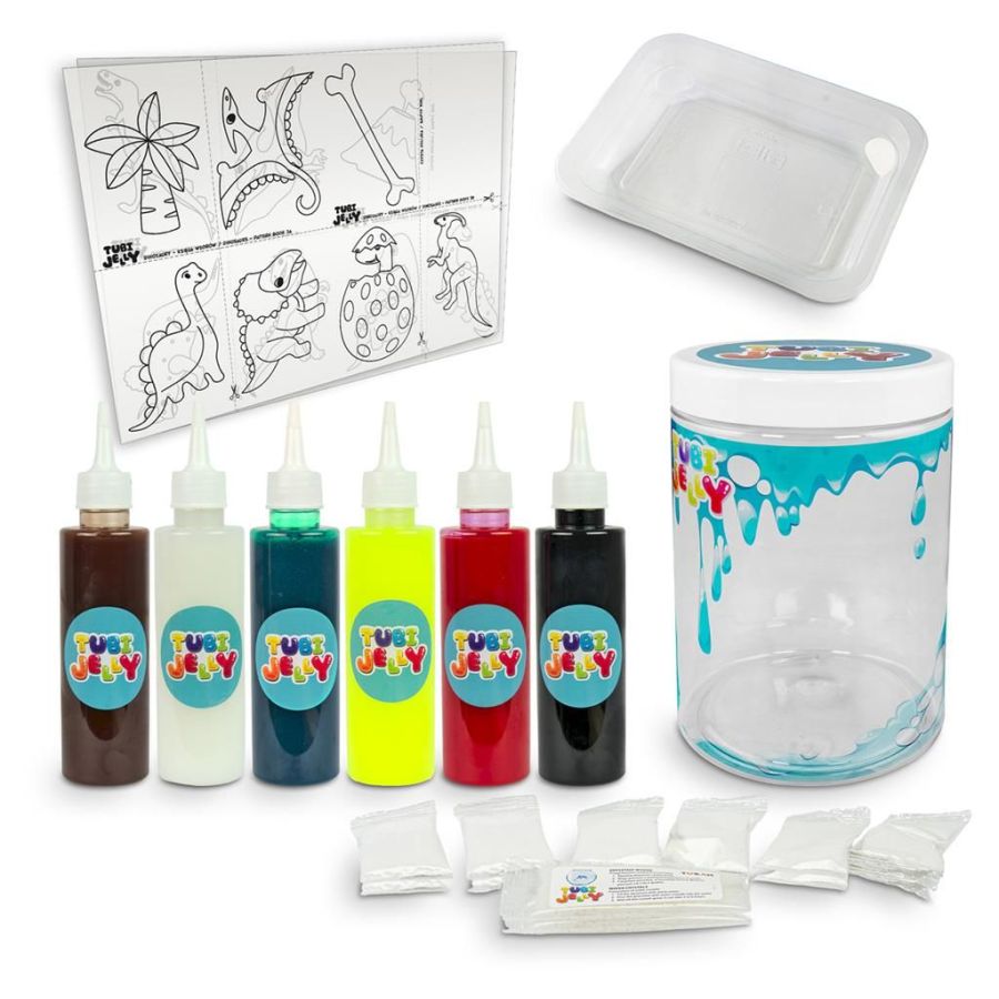 Tuban Tubi Jelly Set Dinosaures | Créez des figurines en gel 3D | Art & Loisirs