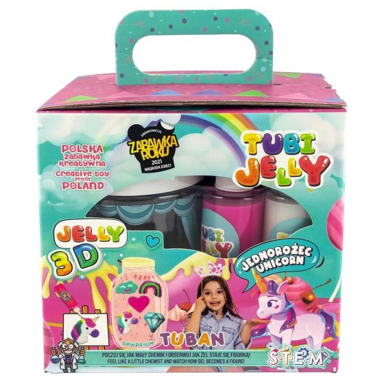 Tuban Tubi Jelly Set Licorne - Créez des Figurines en Gel avec Aquarium | Art & Loisirs