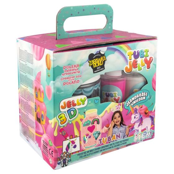 Tuban Tubi Jelly Set Licorne - Créez des Figurines en Gel avec Aquarium | Art & Loisirs