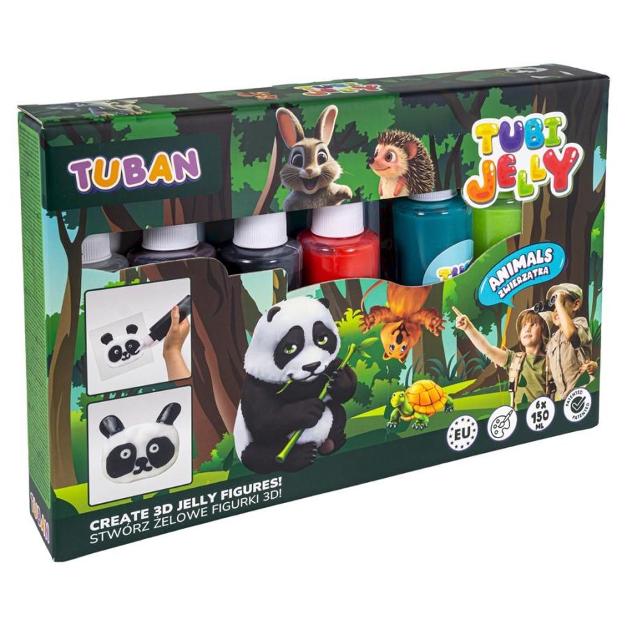 Tuban - Tubi Jelly set 6 couleurs - Animaux