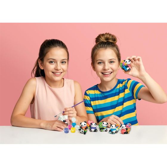 4M Crea : Kit Moulage Pandas Adorables 5 cm – Créez & Peignez vos magnets | Art & Loisirs
