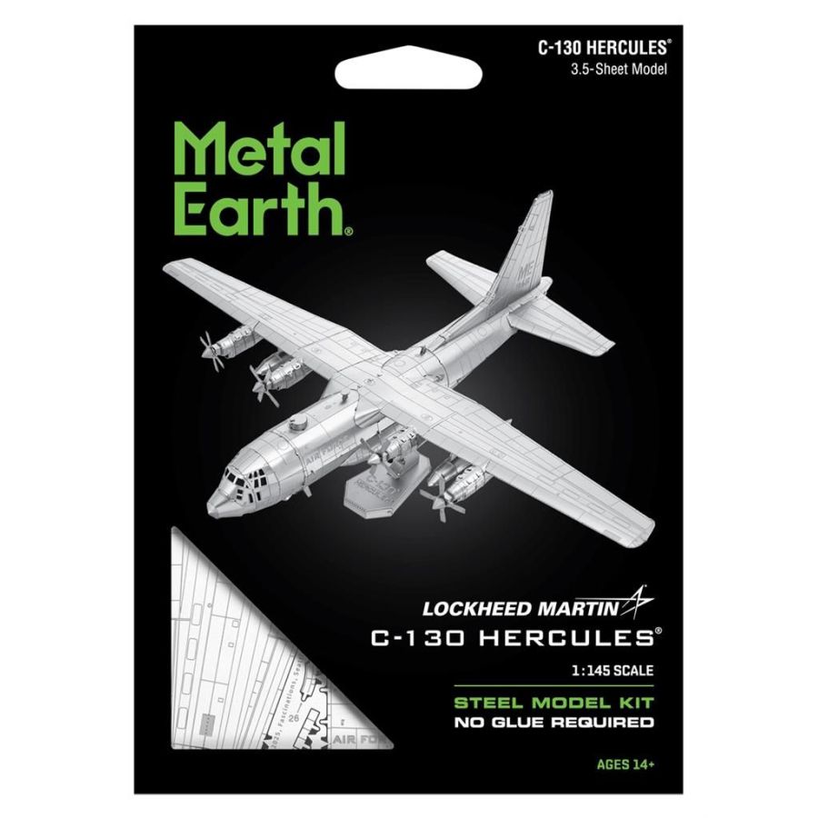 Metal Earth Lockheed C-130 Hercules 3D Maquette Métal