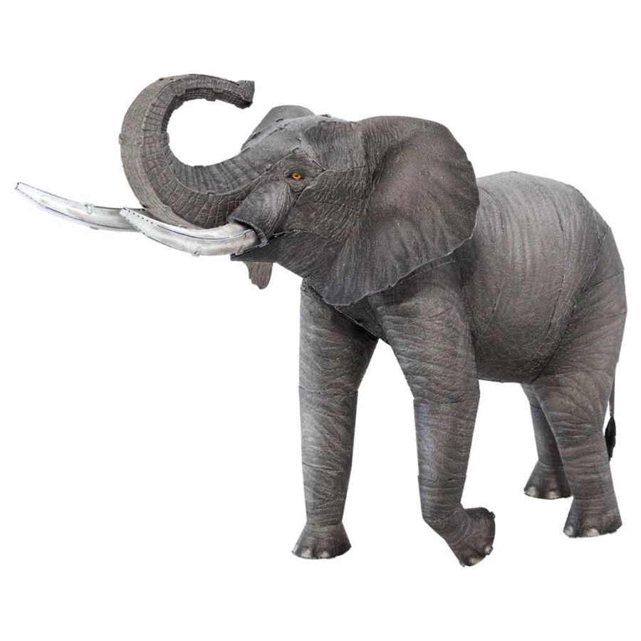 Maquette 3D Métal Earth African Elephant - Éléphant d'Afrique à Construire - Art & Loisirs