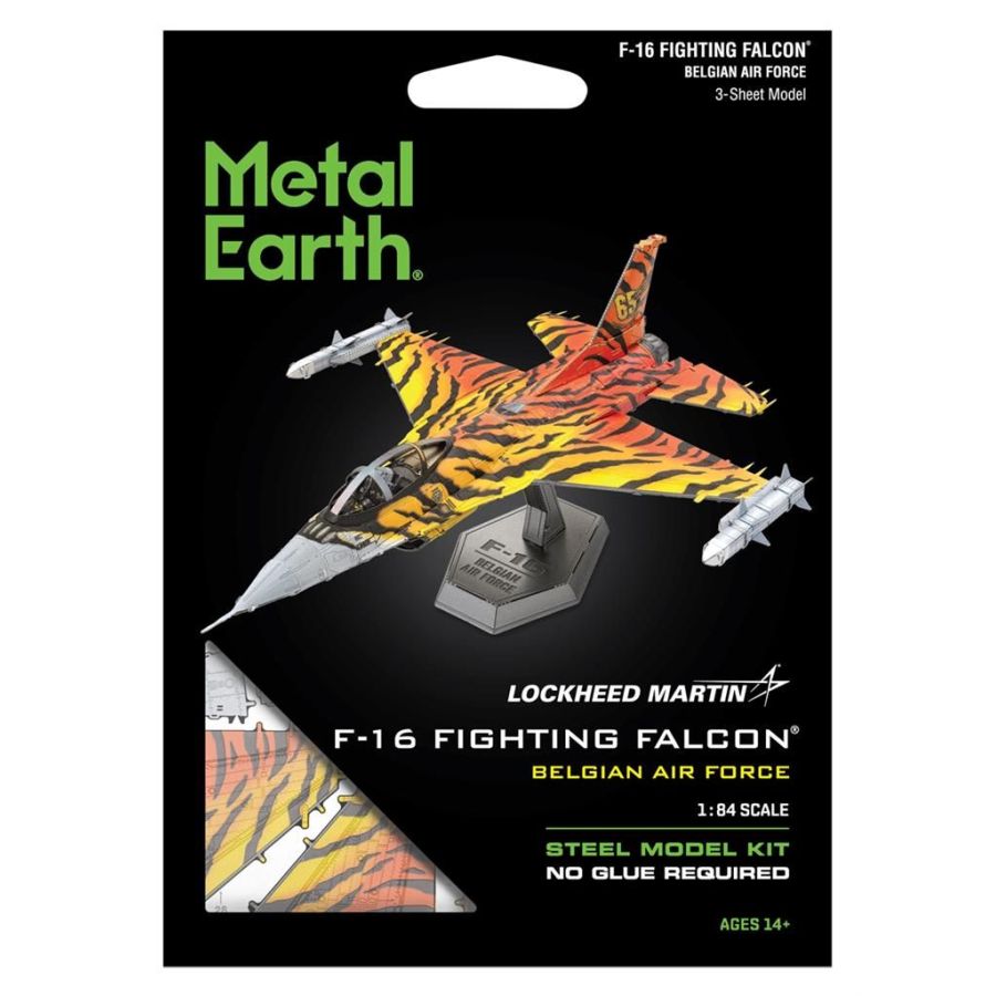 F-16 Fighting Falcon - Armée De L'Air Belge Tigre Maquette métal