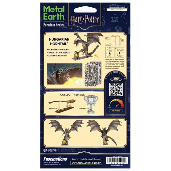 Maquette 3D Métal Harry Potter Magyar à Pointes - Metal Earth Premium Series | Art & Loisirs