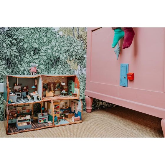 SAM&JULIA - Porte Petite Souris en Bois pour Maison des Souris - Créez l'univers de Sam et Julia
