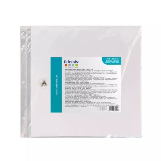 10 Recharges pour Album - 30, 5X30, 5 CM + 3 vis