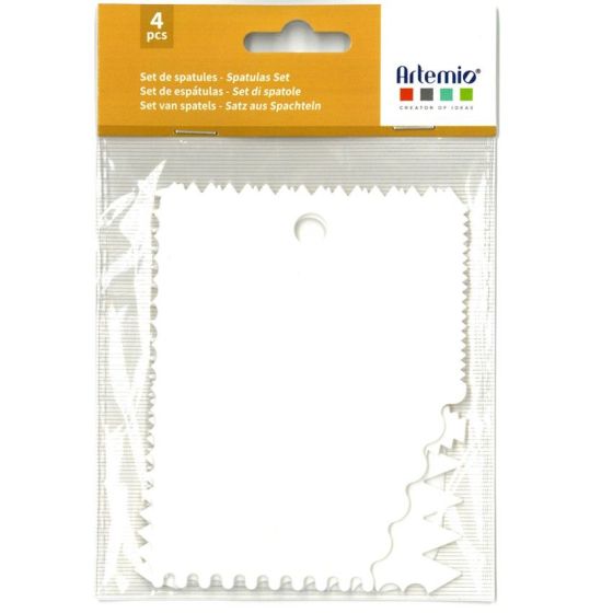 Lot de 4 spatules dentées 'Artemio'