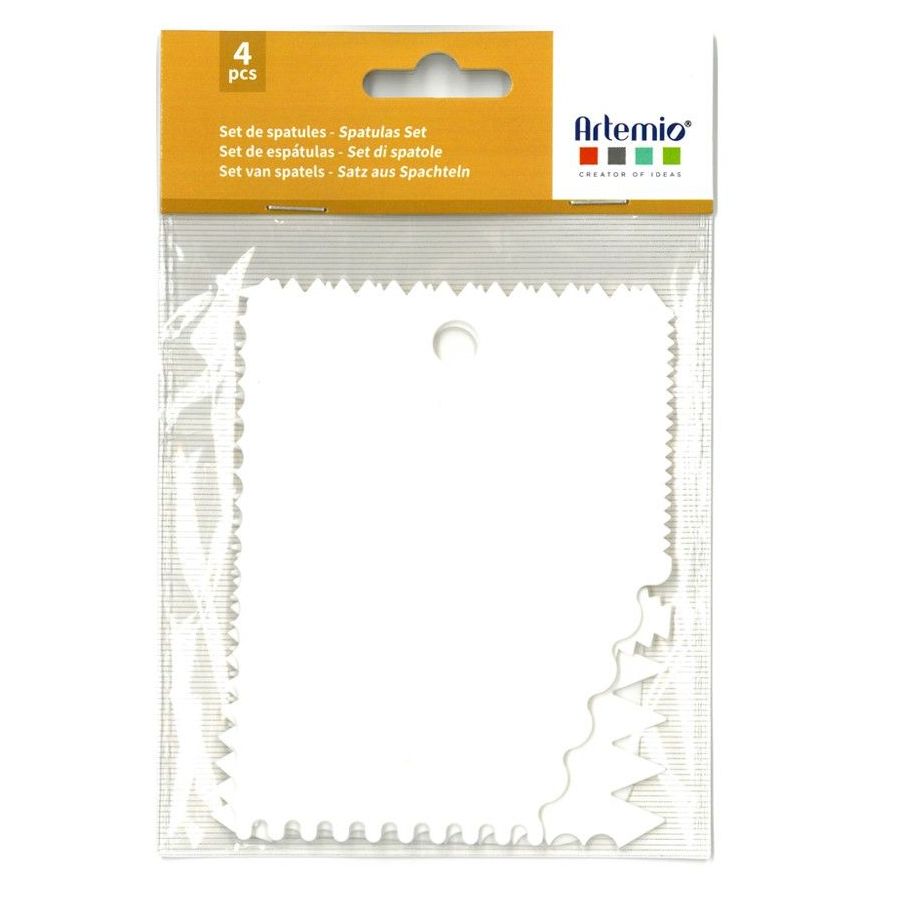 Lot de 4 spatules dentées 'Artemio'