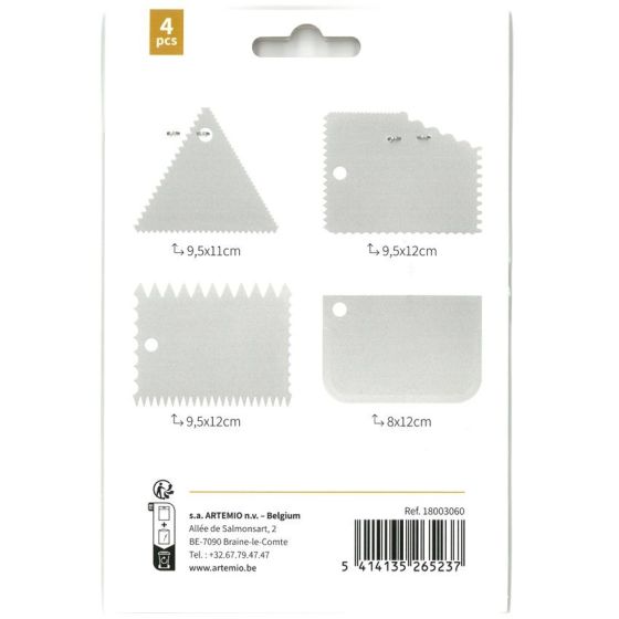 Lot de 4 Spatules Dentées Artemio - Outils Créatifs Polyvalents