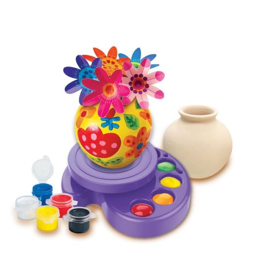 Atelier D'Art Floral Kidzmaker 4M - Vase à Décorer Créatif
