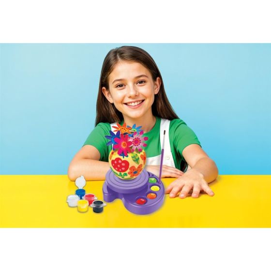 Atelier D'Art Floral Kidzmaker 4M - Vase à Décorer Créatif