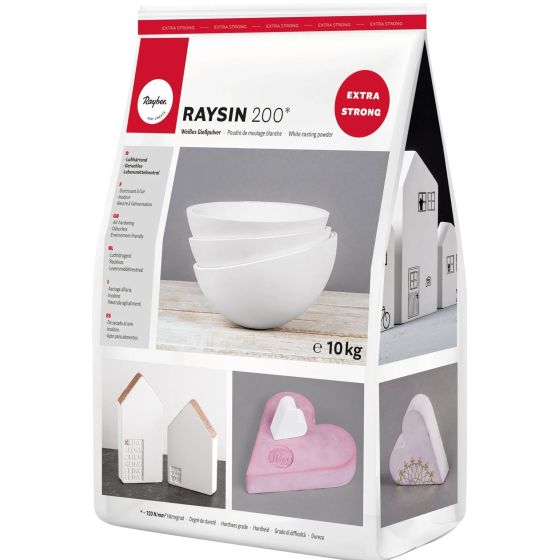 Poudre à mouler Raysin 200, sachet 10kg, blanc - Rayher