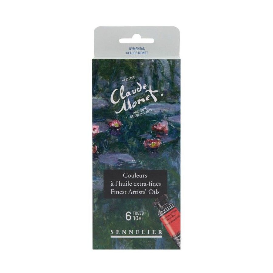 Boîte de 6 tubes d'huile extra-fine SENNELIER - Claude Monet