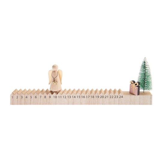 Calendrier de l'avent en bois ange