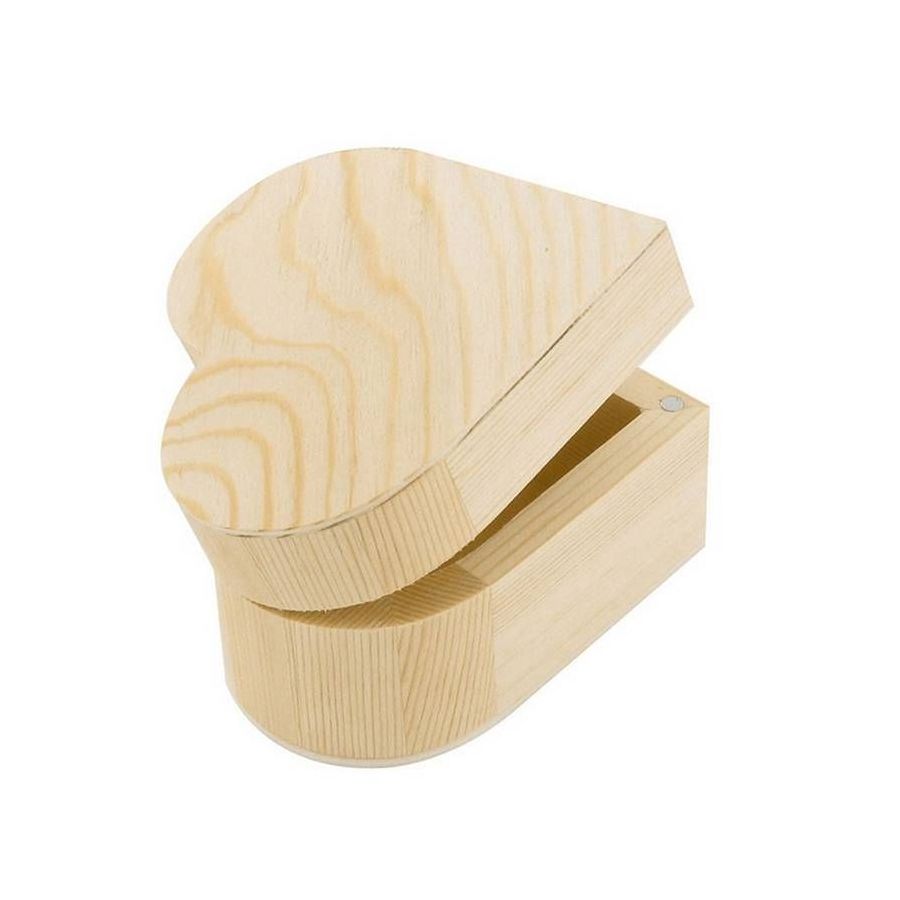 Boîte Cœur en Bois CTOP | Rangement & | Art & Loisirs