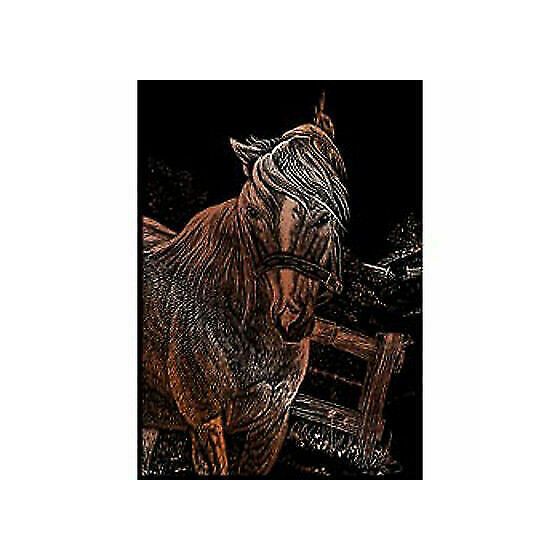 Royal Langnickel gravure d'art mini - Cheval en cuivre