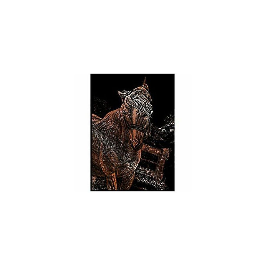 Royal Langnickel gravure d'art mini - Cheval en cuivre