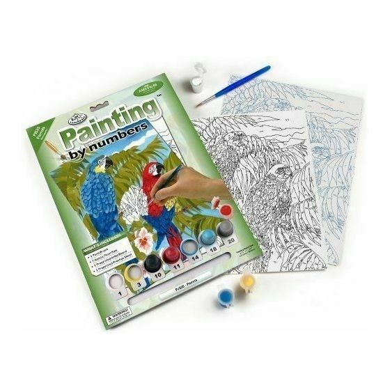 Royal Langnickel peinture à numéros - Perroquets