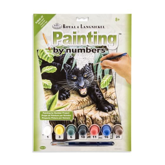 Royal Langnickel peinture à numéros - Léopard noir