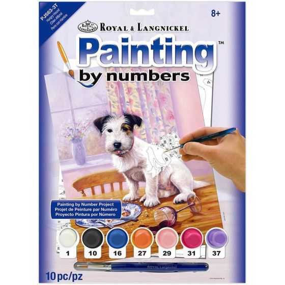Royal Langnickel peinture à numéros - Chien affamé