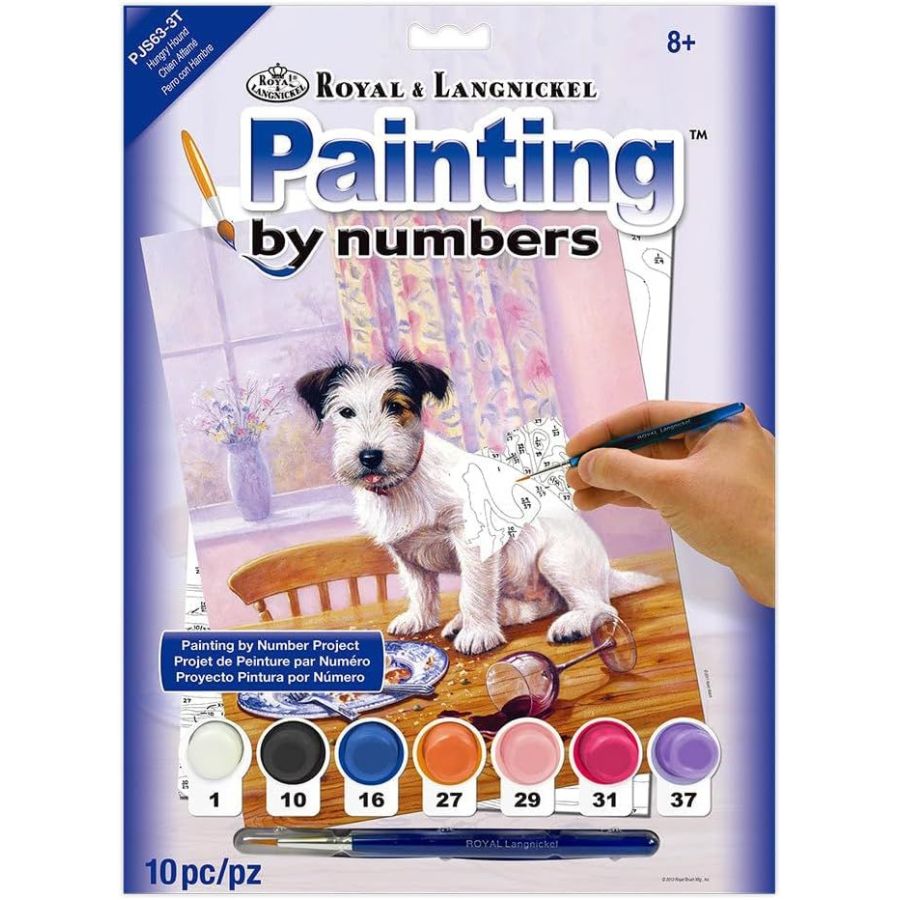 Royal Langnickel peinture à numéros - Chien affamé